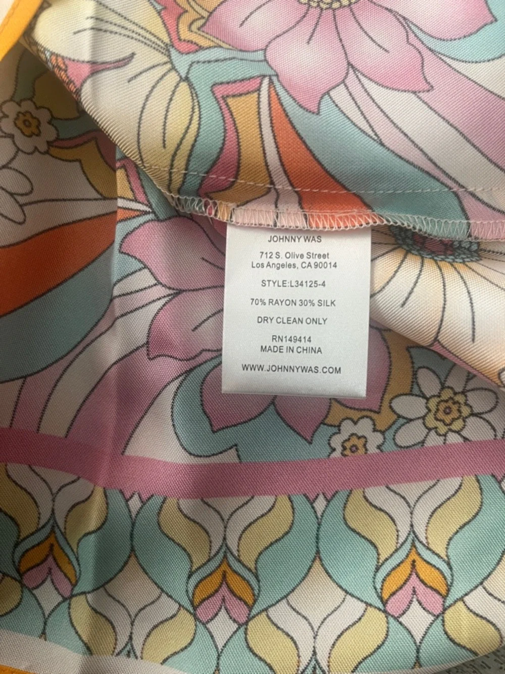 New Floral Multicolor Women's Dress size S silk - Picture 12 of 12